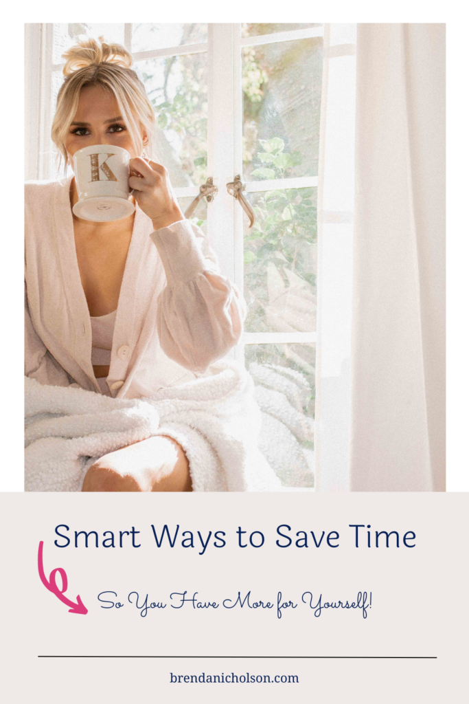 Woman, save time, self-care